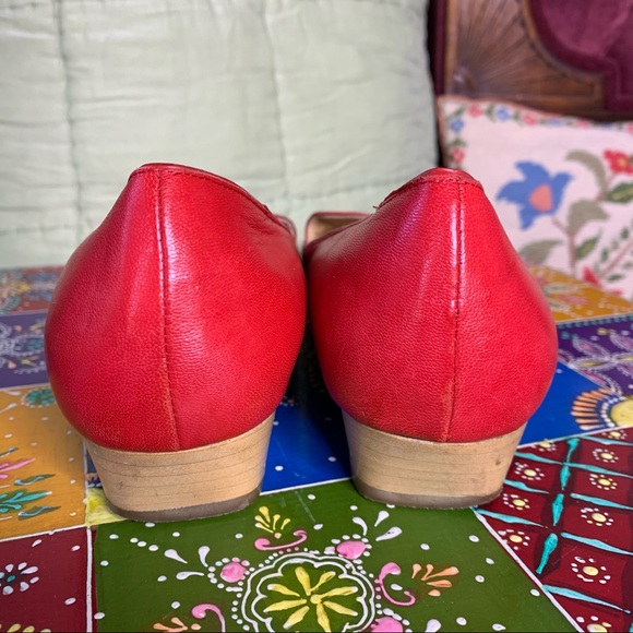 Red Leather Loafers - Picture 3 of 9